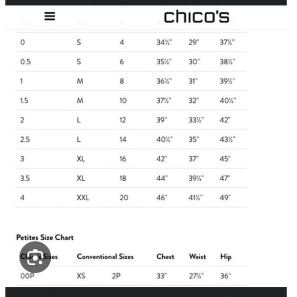 CHICOS watercolor tee size M (8) - Picture 3 of 3